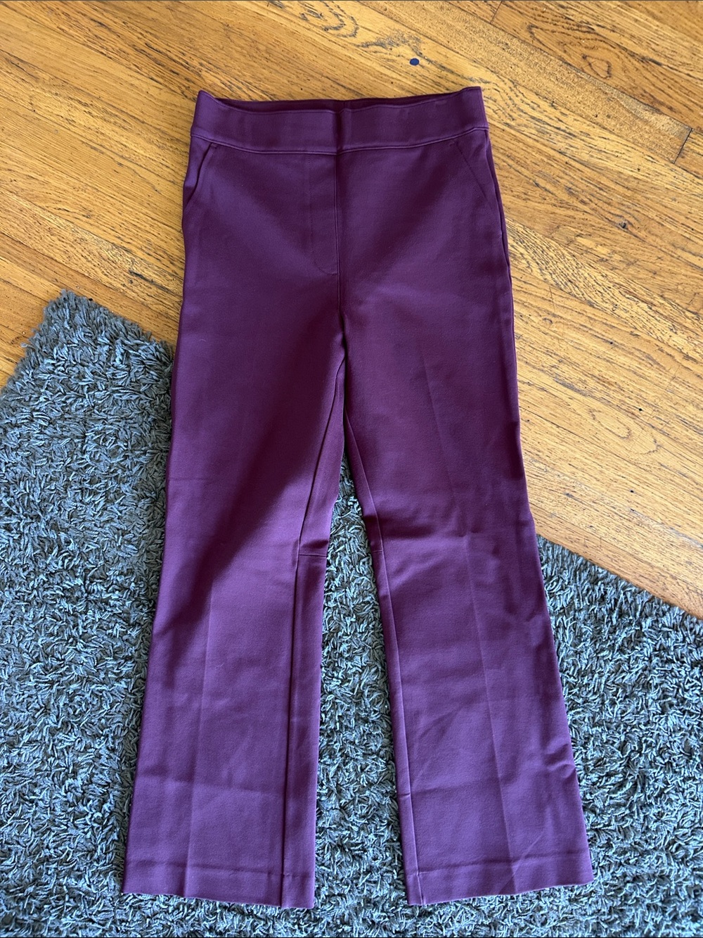 SPANX The Perfect Pants Plum Stretchy Pants Dressy Size Medium